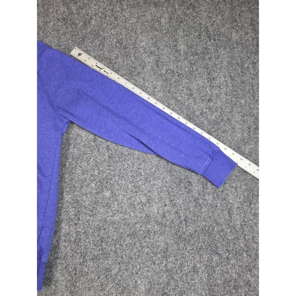 The North Face Sweatshirt Womens Medium Purple Heather Logo Pullover Hoodie - Picture 6 of 11
